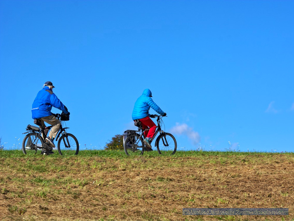 Zwei Radfahrer